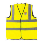 An image of an OPAL yellow high visibility vest.
